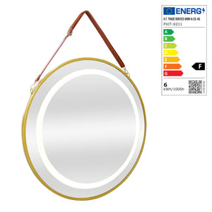 Oglinda baie Picerno auriu cu LED masuri diferite [pro.tec]