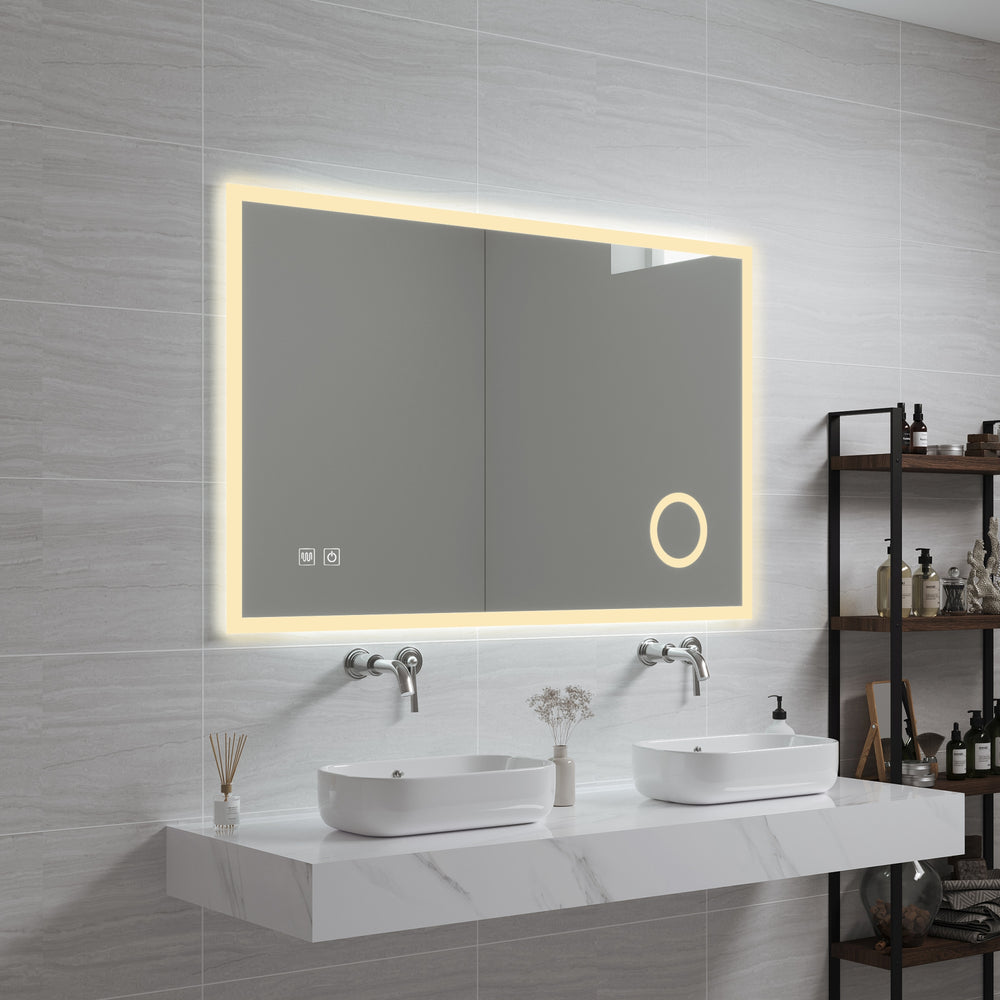 LED - Badspiegel Scafa Weiß in versch. Größen [pro.tec] - premiumXL