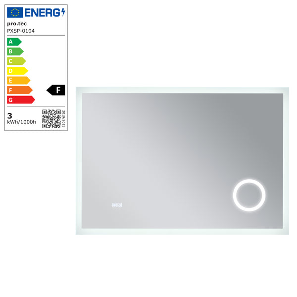 Oglinda baie Scafa alb cu LED masuri diferite [pro.tec]