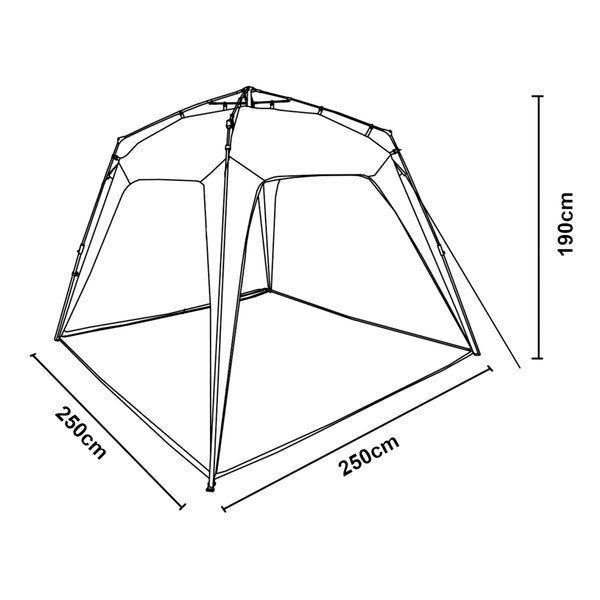 Pavilion gradina cu LED Barendrecht 250x250x190cm [pro.tec]
