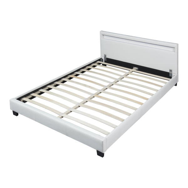 Pat tapitat Paris cu saltea si LED masuri si culori diferite Corium