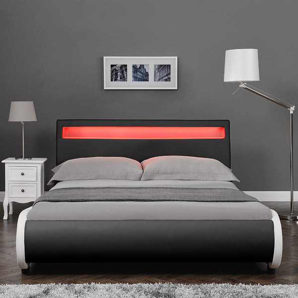 Pat tapitat Valencia cu LED masuri si culori diferite Corium