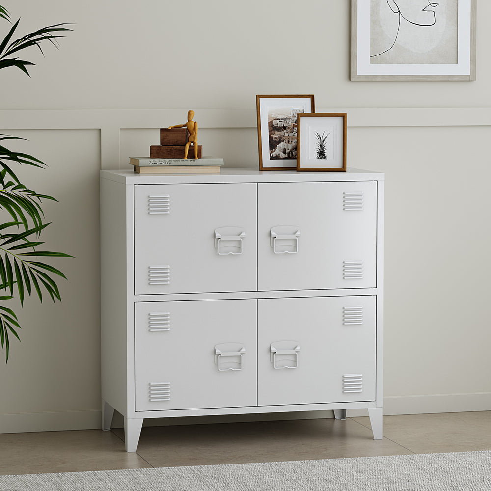 Büroschrank Hamina 80x40x82 cm in versch. Farben [en.casa] - premiumXL