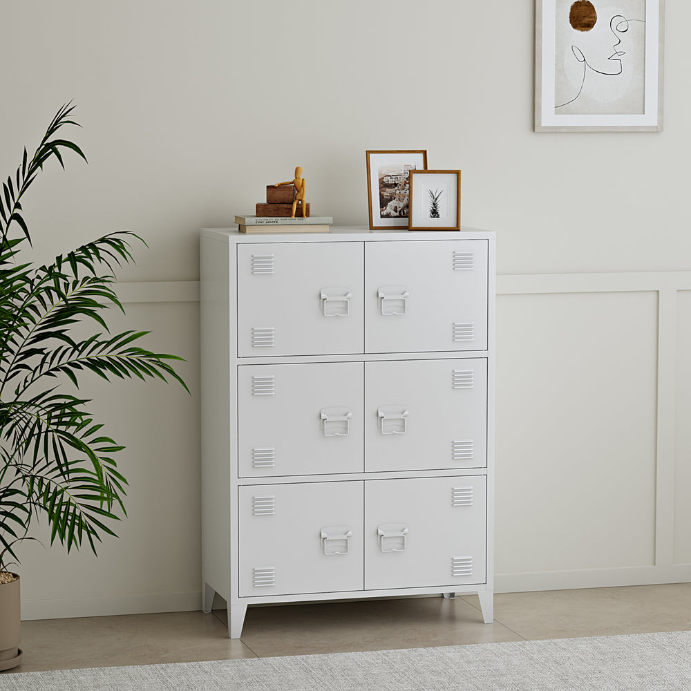 Büroschrank Hamina 113x80x40cm in versch. Farben [en.casa] - premiumXL