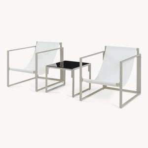 Set 3 piese mobilier gradina 1 masa si 2 fotolii Karg [casa.pro]