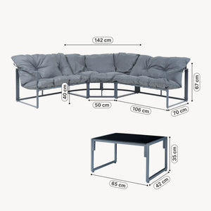 Garnitura gradina Karg [casa.pro]