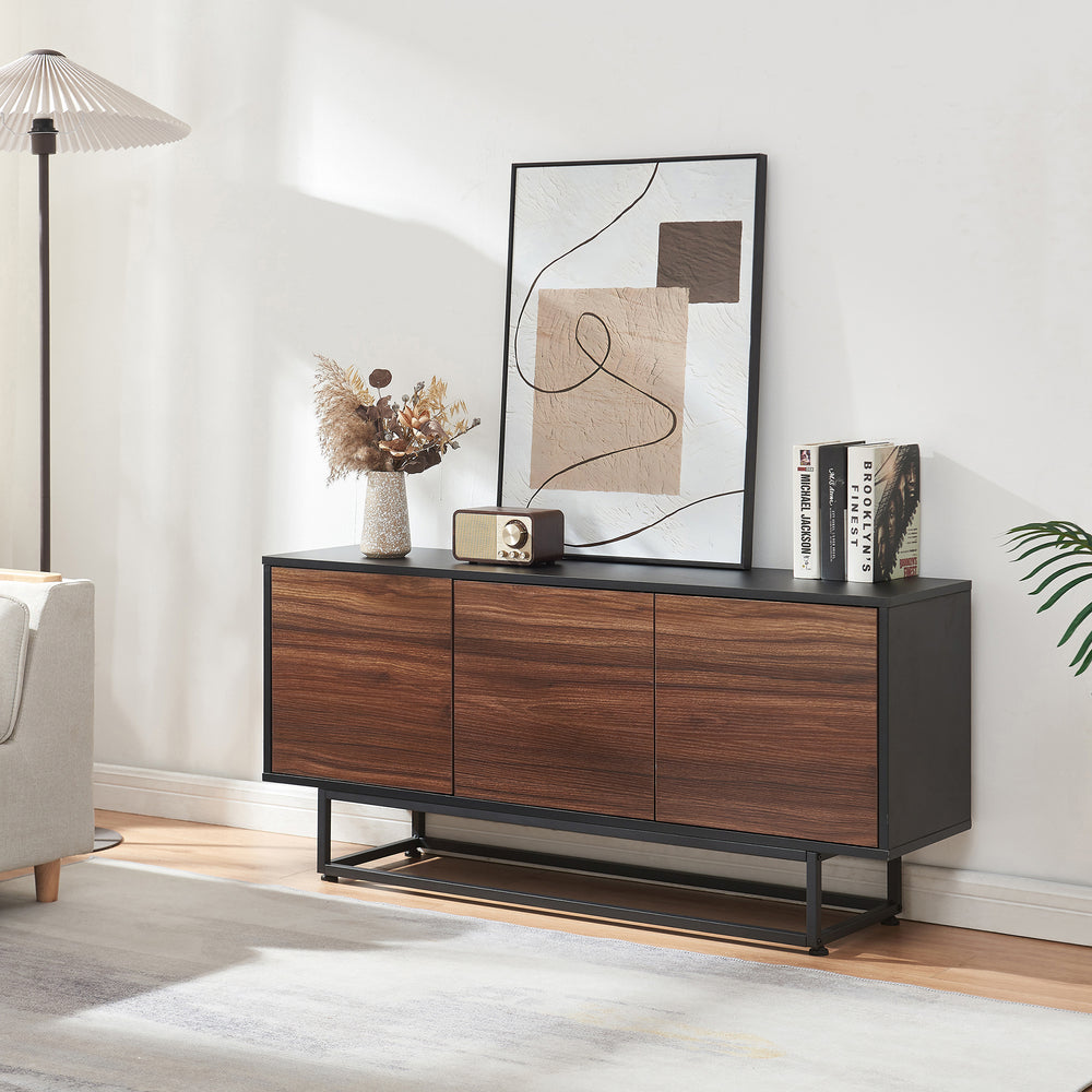 Comoda Boxholm cu 3 usi push-to-open [en.casa]