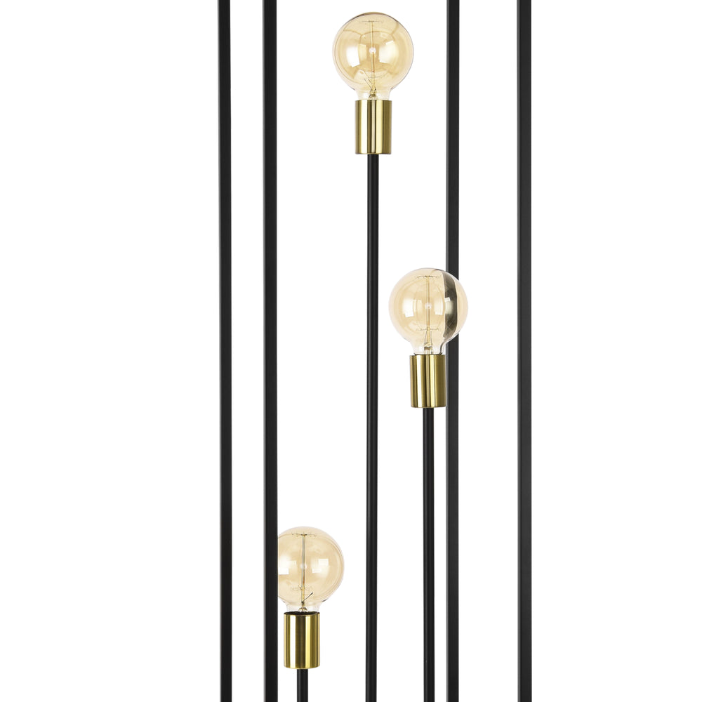 Stehlampe Groningen 3 - flammig Metall [lux.pro] - premiumXL