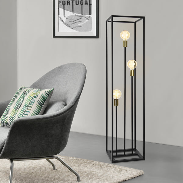 Lampa podea Groningen 3 x E27 culori diferite [lux.pro]