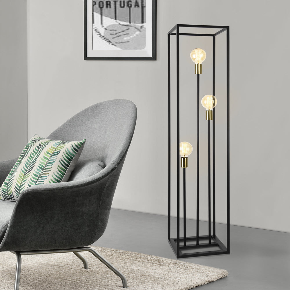 Stehlampe Groningen 3 - flammig Metall [lux.pro] - premiumXL