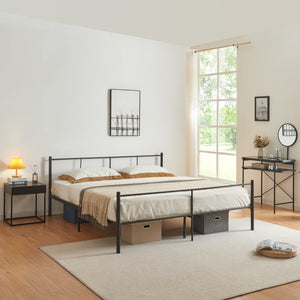 Metallbett Laos in versch. Größen Schwarz [en.casa] - premiumXL