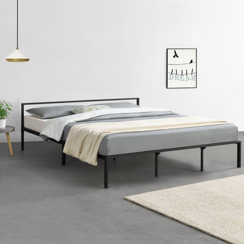 Metallbett Imatra Stahl Schwarz [en.casa] - premiumXL