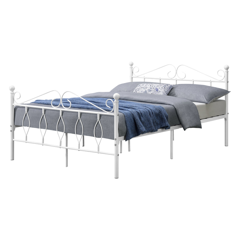 Metallbett Apolda bis 300kg versch. Größen Weiß [en.casa] - premiumXL