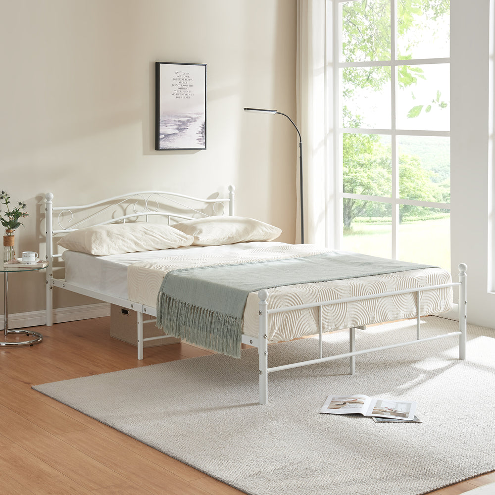 Metallbett Florenz in verschiedenen Farben und Größen [en.casa] - premiumXL