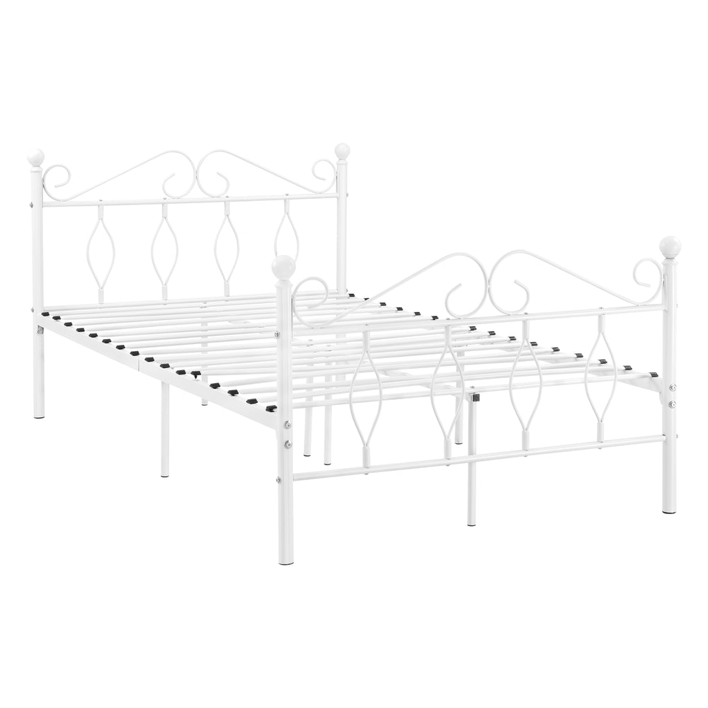 Metallbett Apolda bis 300kg versch. Größen Weiß [en.casa] - premiumXL