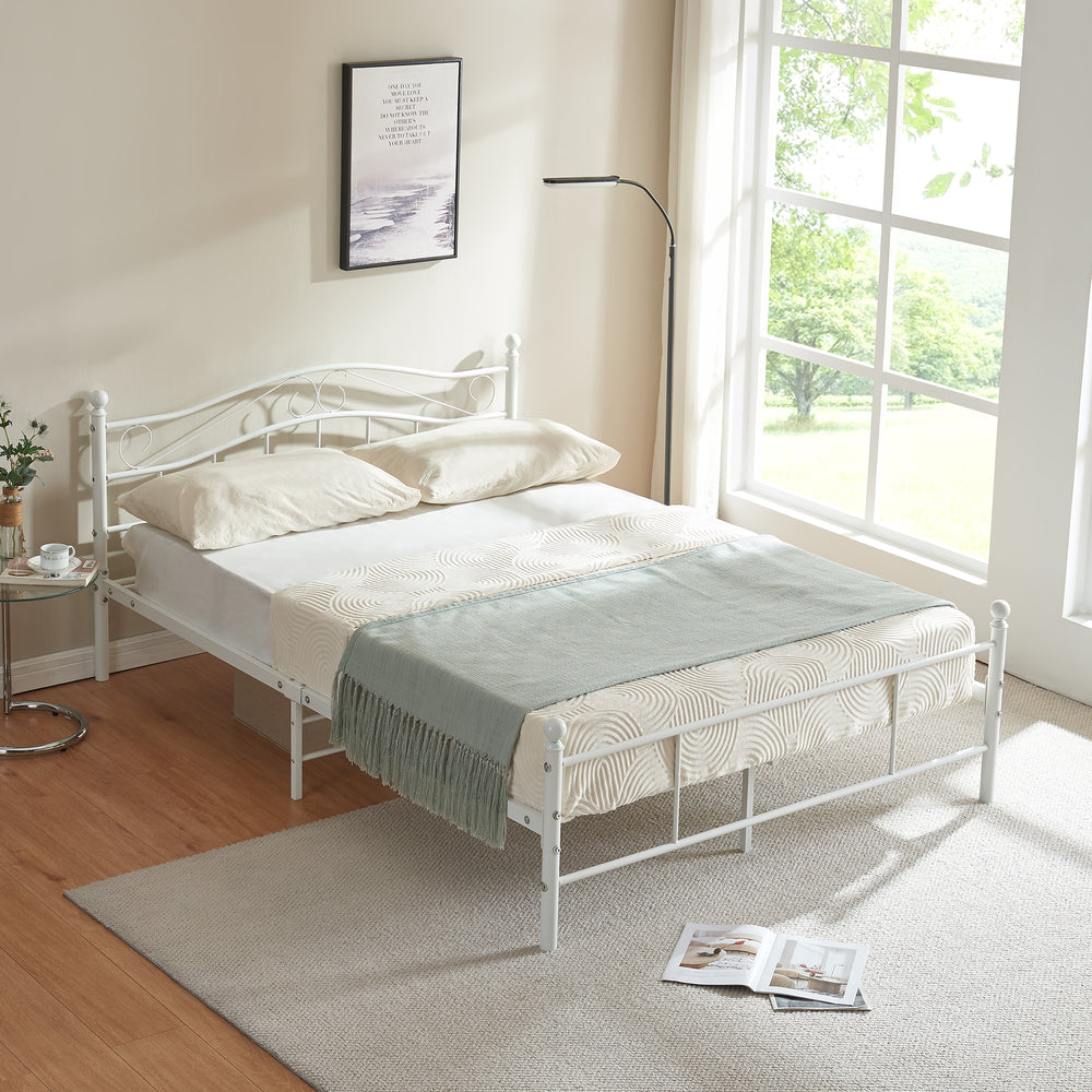 Metallbett Florenz in verschiedenen Farben und Größen [en.casa] - premiumXL