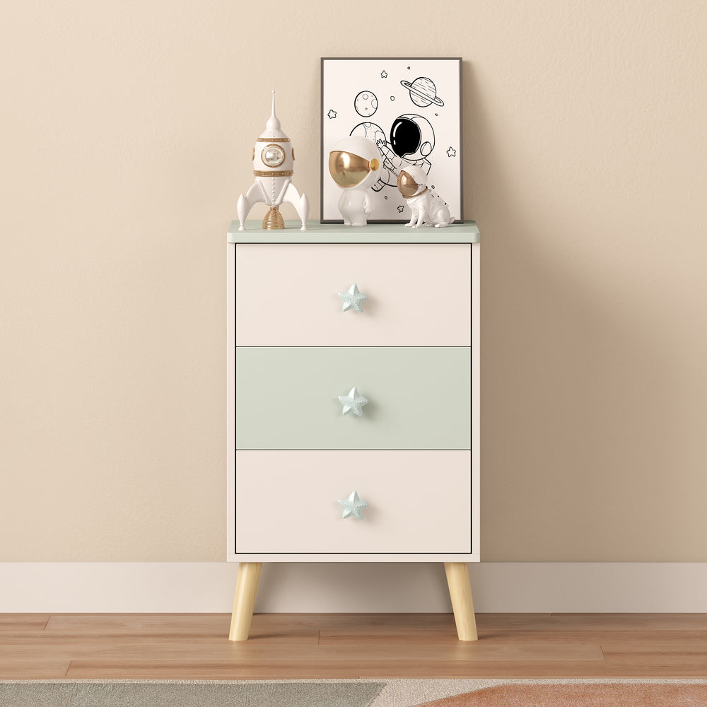 Comoda cu 3 sertare pt. copii Sandnes 62x38x30 cm [en.casa]
