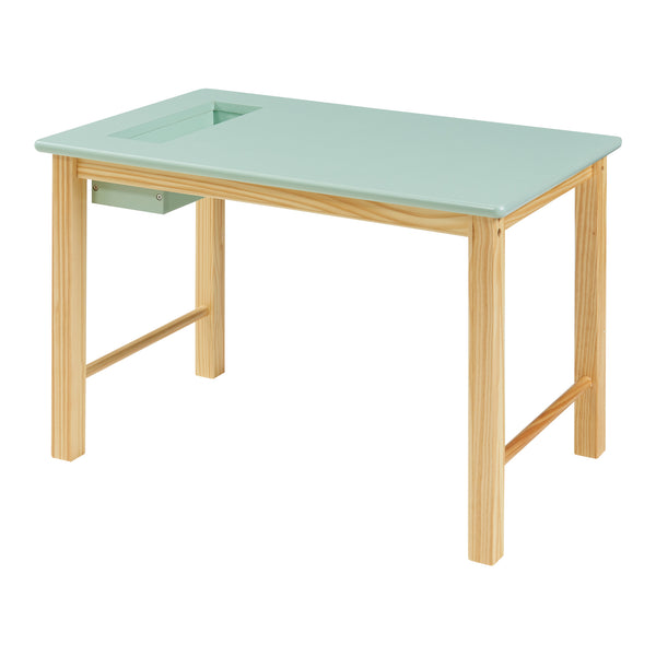 Set masa cu scaun copii design cu compartiment depozitare Skjåk [en.casa]