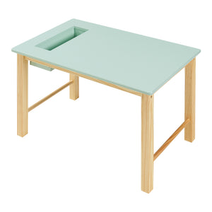 Set masa cu scaun copii design cu compartiment depozitare Skjåk [en.casa]