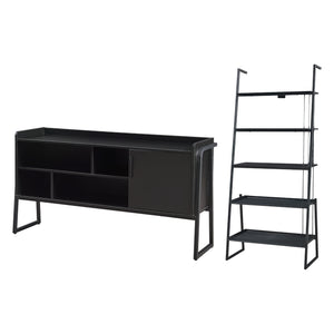 Set rafturi Storfjord negru [en.casa]