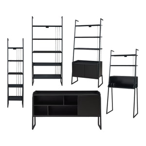 Set rafturi Storfjord negru [en.casa]