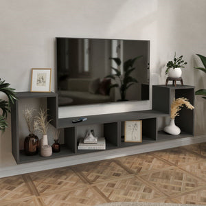 Set 2 buc mobilier modular Hustersurd 91,5x54 x30 cm pal [en.casa]