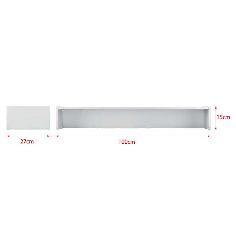 Schiță cotată Suport pentru monitor ABNK-251x culori diferite 100 x 27 x 15 cm [en.casa] 