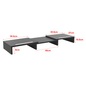 Suport ecran calculator Vilppula 40 x 27 x 9 cm reglabil culori diferite [en.casa]