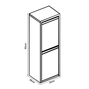 Dulap separator deseuri Sollentuna 93x33x25cm [en.casa]