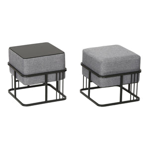 Set 2 buc taburet multifunctional stivuibil Tas [en.casa]