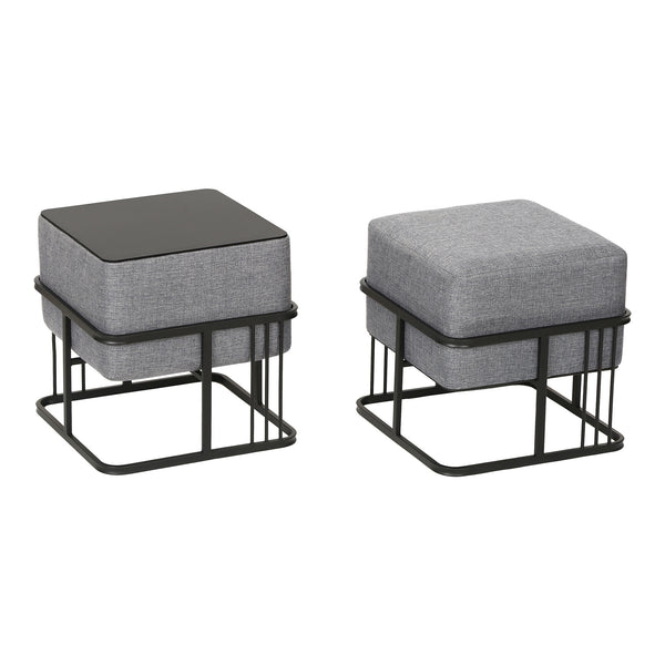 Set 2 buc taburet multifunctional stivuibil Tas [en.casa]