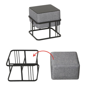 Set 2 buc taburet multifunctional stivuibil Tas [en.casa]