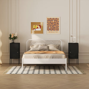 Set 2 noptiere Hausjärvi R+L 82x35x35 cm otel [en.casa]