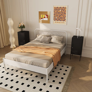 Set 2 noptiere Hausjärvi R+L 82x35x35 cm otel [en.casa]