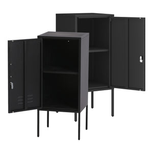 Set 2 noptiere Hausjärvi R+L 82x35x35 cm otel [en.casa]