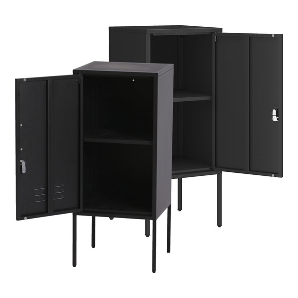 Set 2 noptiere Hausjärvi R+L 82x35x35 cm otel [en.casa]
