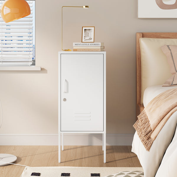 Noptiera Hausjärvi 82x35x35 cm cu maner pe stanga [en.casa]