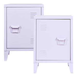 Set 2 buc noptiera Inari 57x40x30cm otel [en.casa]