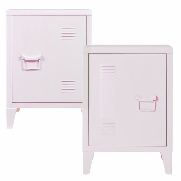 Set 2 buc noptiera Inari 57x40x30cm otel [en.casa]