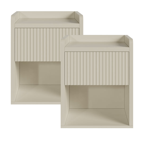 Noptieră Nand 1 sertar 1 compartiment inferior [en.casa]