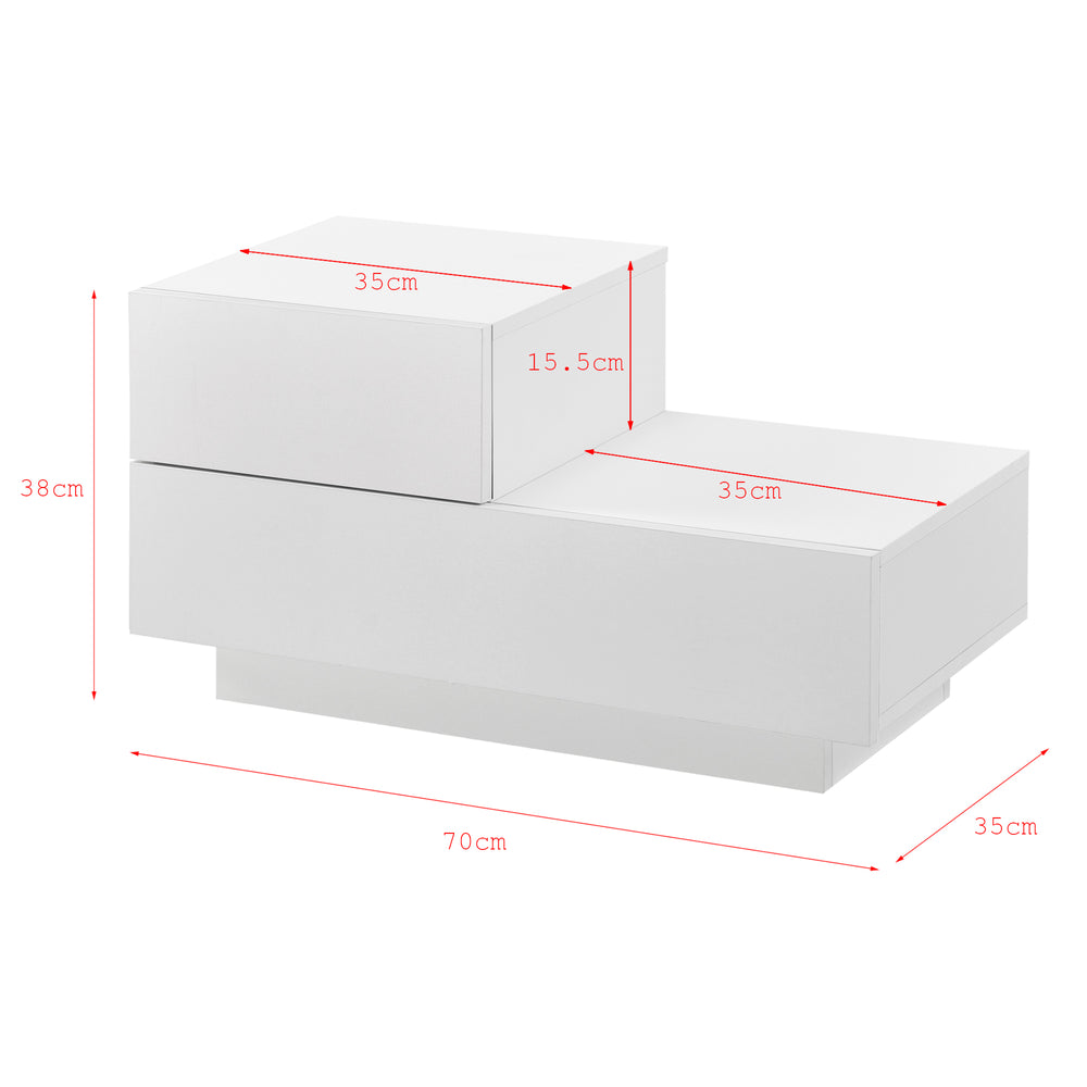 Beistelltisch Sebokeng Links 38x70x35 cm in versch. Farben en.casa - premiumXL