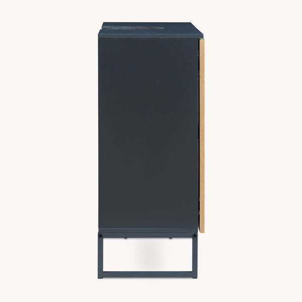 Dulap pentru chiuvetă Svanes 70x60x30 cm Gri închis/Natural [en.casa]