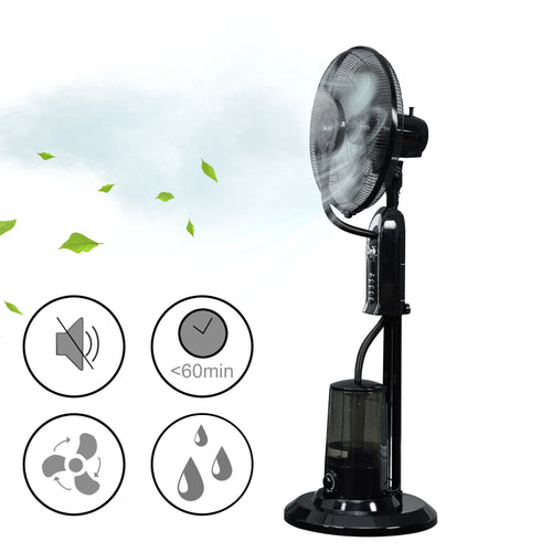 Ventilator ABWV-3971 cu functie umidificare 75W [in.tec] 