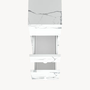 Dulap de nișă pe roți Broreynna 66x15x33 cm [en.casa]