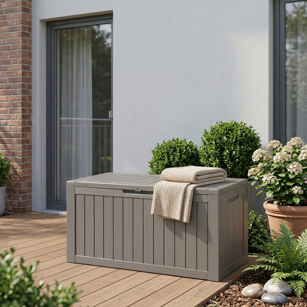 Lada cu capac pentru depozitare in gradina Vades 117x47x59 cm [casa.pro] 