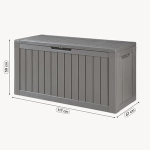 Lada cu capac pentru depozitare in gradina Vades 117x47x59 cm [casa.pro] 