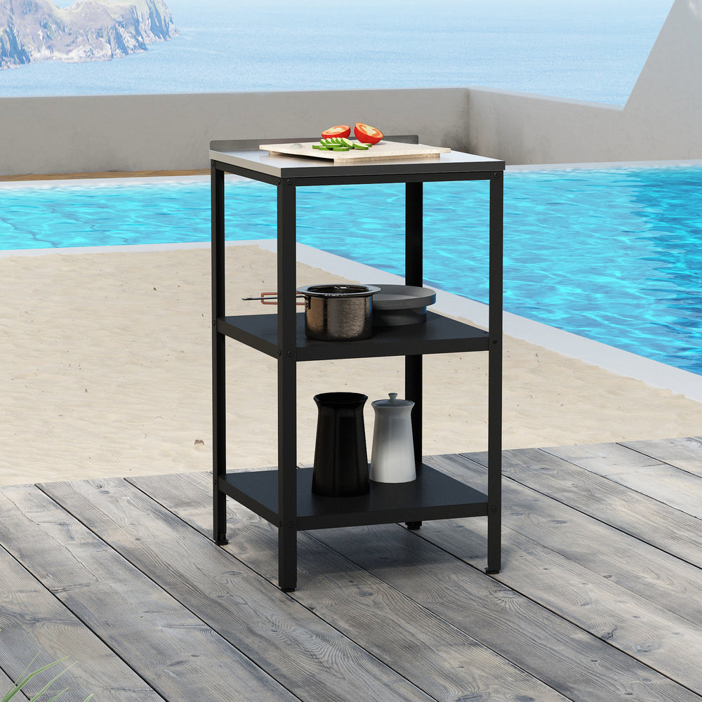 Raft metalic pentru exterior Bolognano 92x50x50cm [casa.pro]