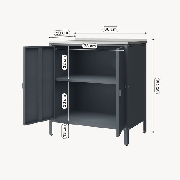 Dulap metalic Bolognano 92x80x50 cm [casa.pro]