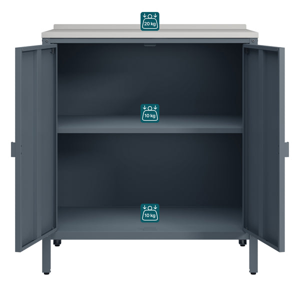 Dulap metalic Bolognano 92x80x50 cm [casa.pro]