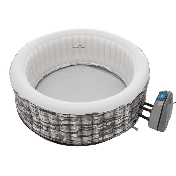 Piscina gonflabila cu functie masaj Carosino gri [pro.tec]